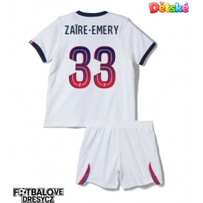 Paris Saint-Germain Warren Zaire-Emery #33 Dětské Venkovní dres komplet 2026-27 Krátký Rukáv (+ trenýrky)